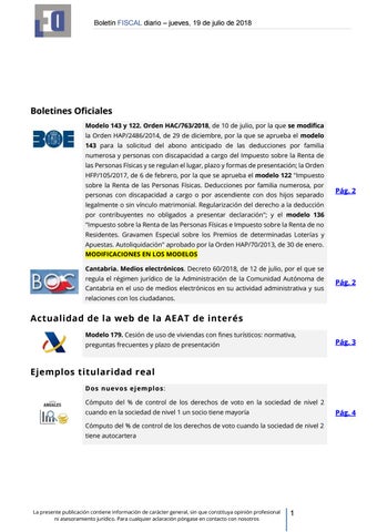 Mini Boletin 19/07/2018 by delaorden - Issuu