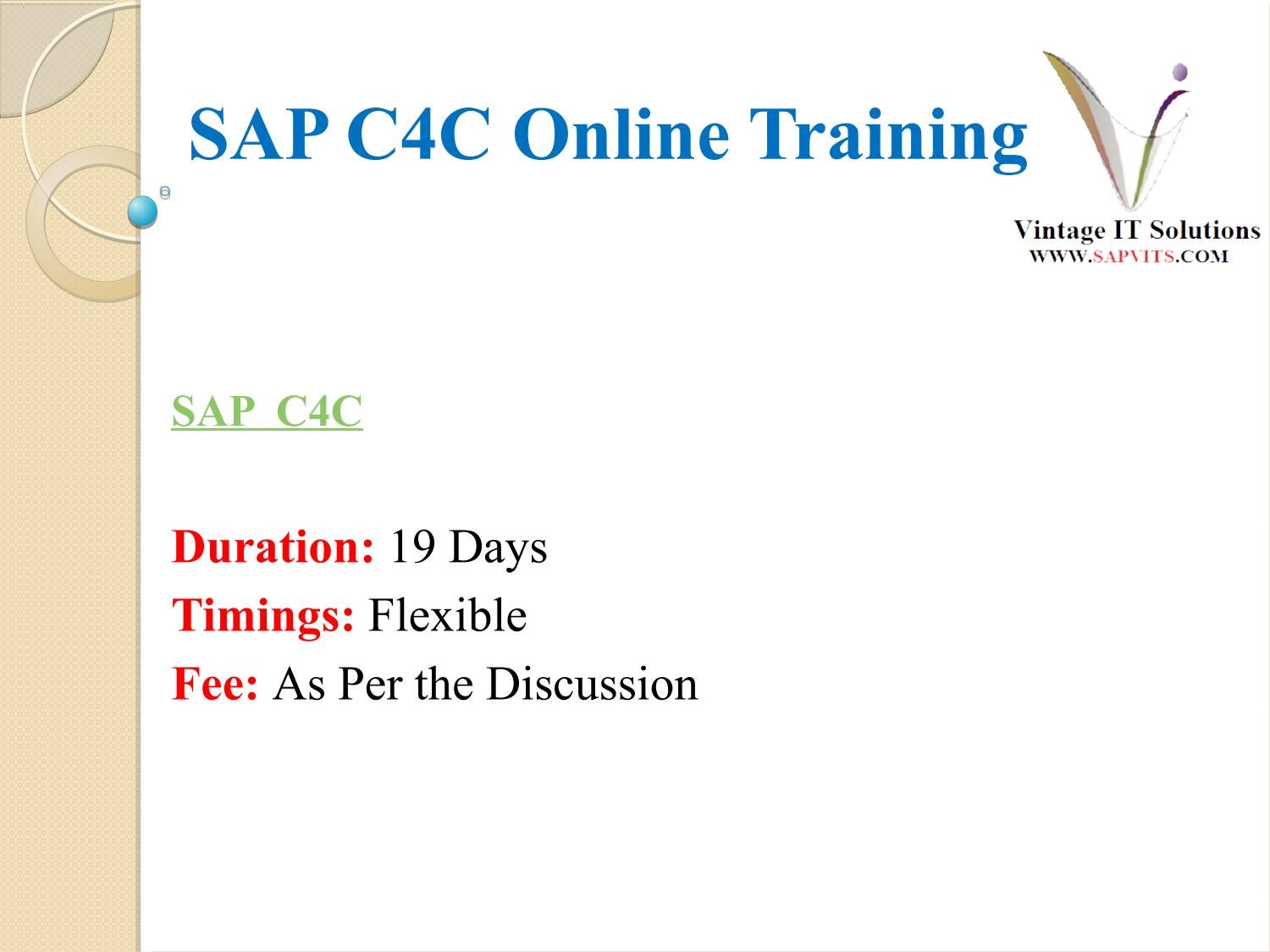 SAP C4C PPT By Shruti allentics Issuu