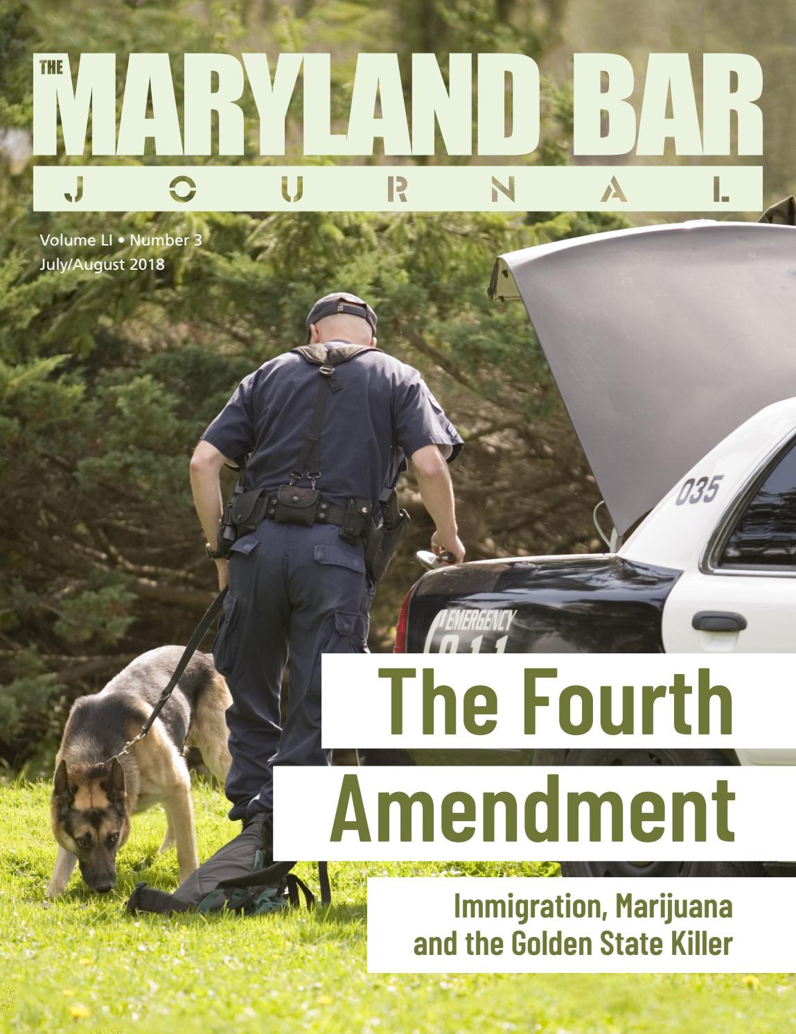 Maryland Bar Journal July/August 2018 by Maryland State Bar