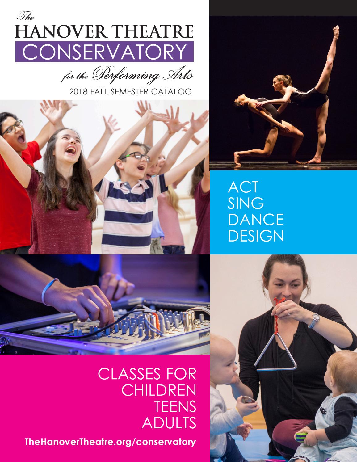 The Hanover Conservatory 2018 fall semester catalog by