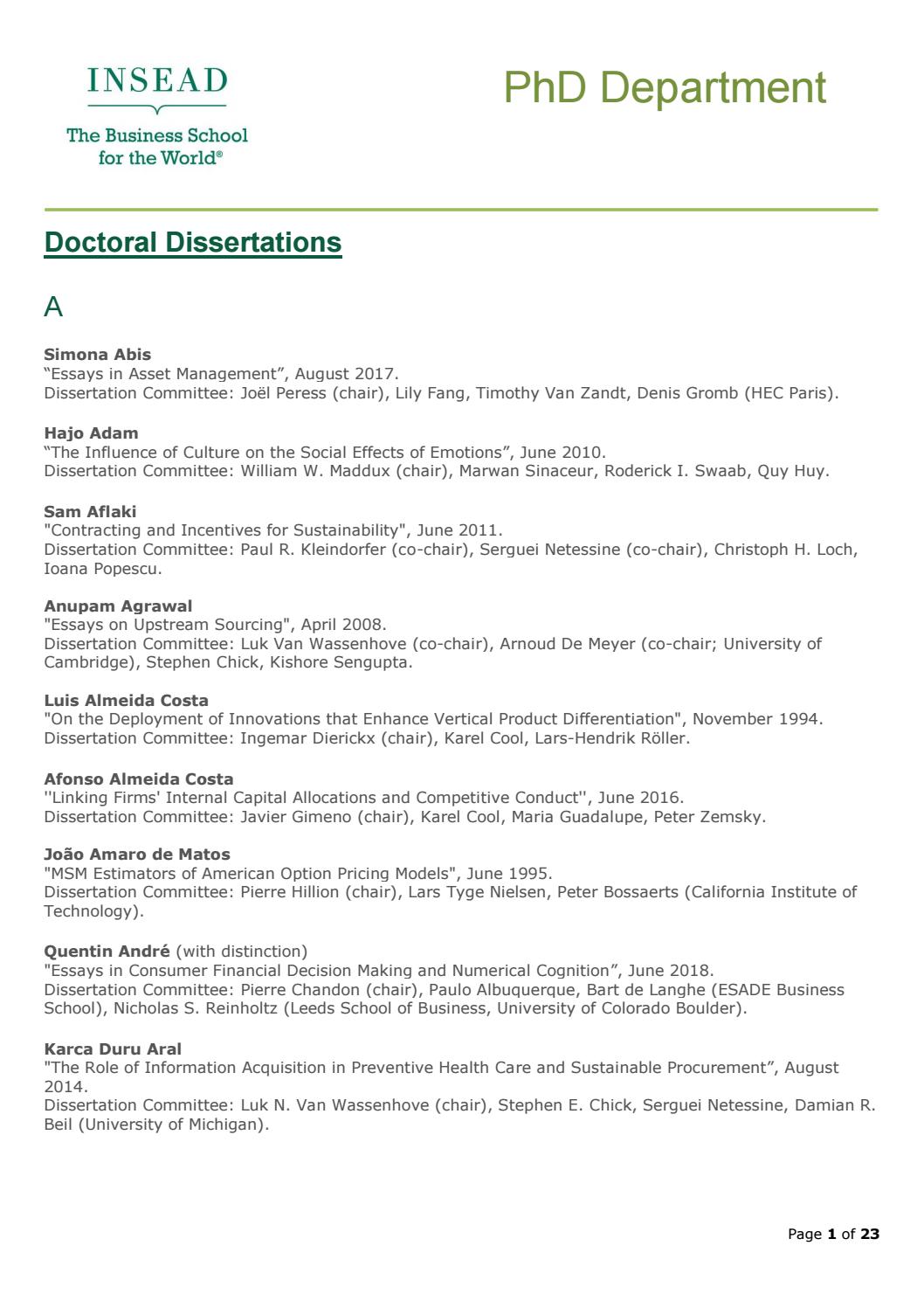 Phd dissertation 2008