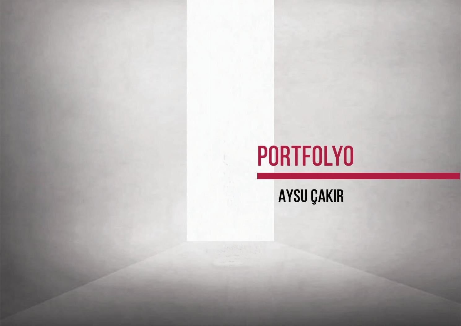 Mimari Portfolyo By Aysu Cakir Issuu