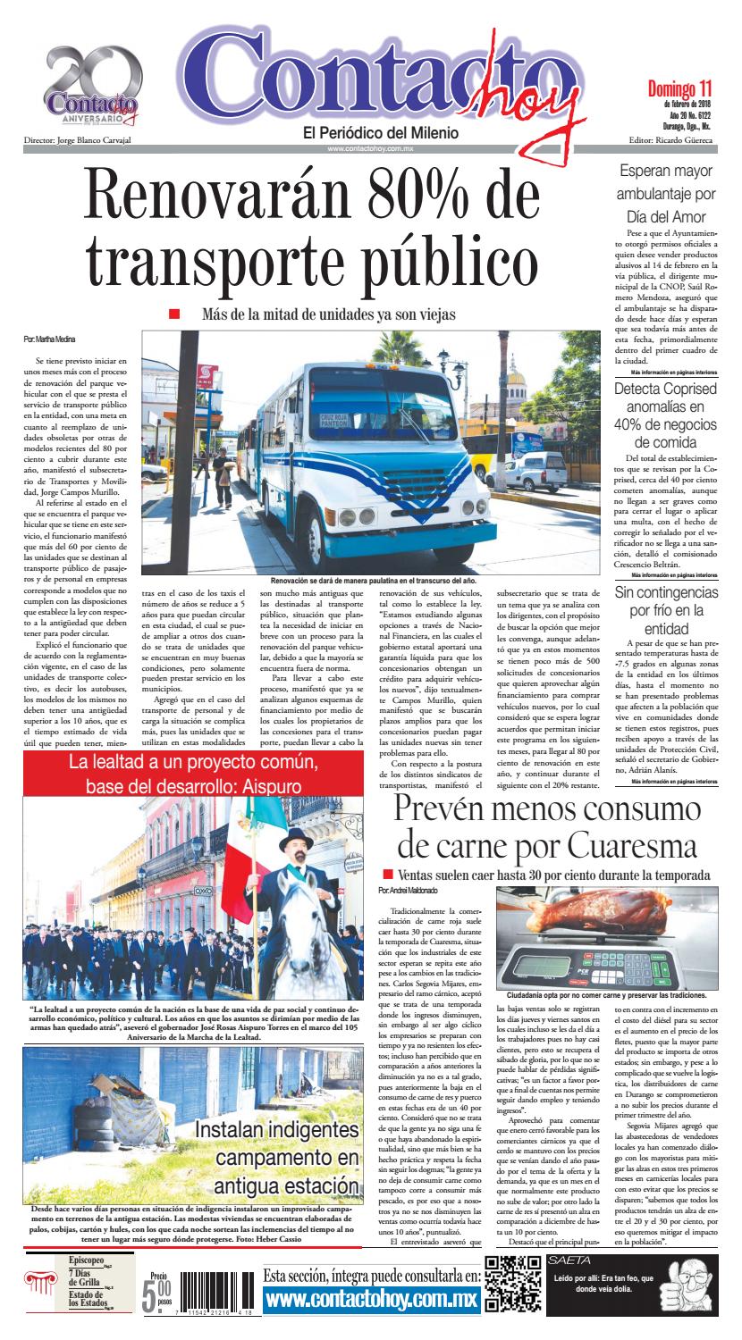 El Tiempo En Cuevas De San Marcos Aemet Periódico Contacto hoy del 11 de febrero del 2011 by Contacto hoy - Issuu