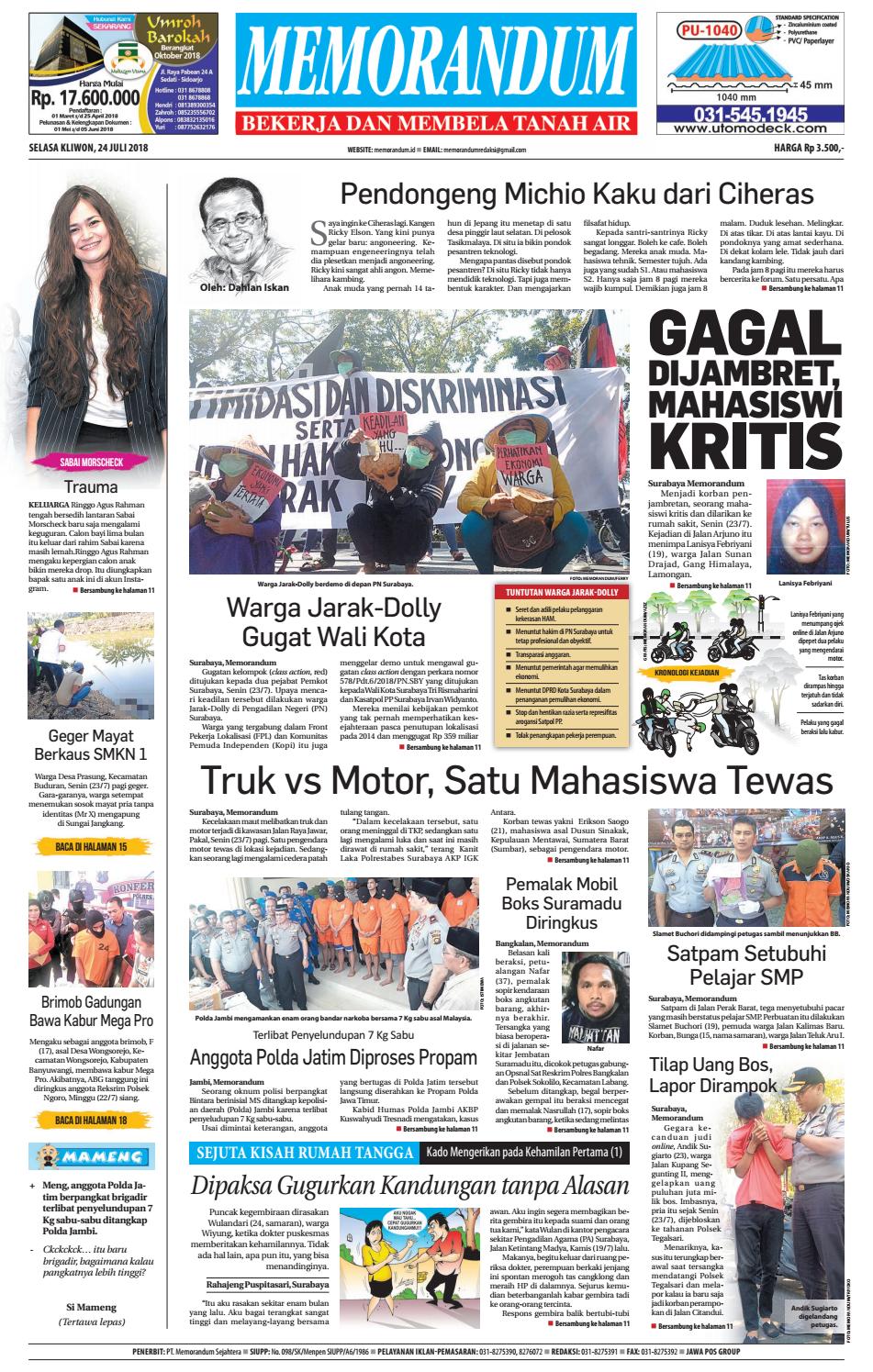 MEMORANDUM EDISI 24 JULI 2018 By MEMORANDUM Issuu MEMORANDUM EDISI 24 JULI 2018 By MEMORANDUM Issuu
