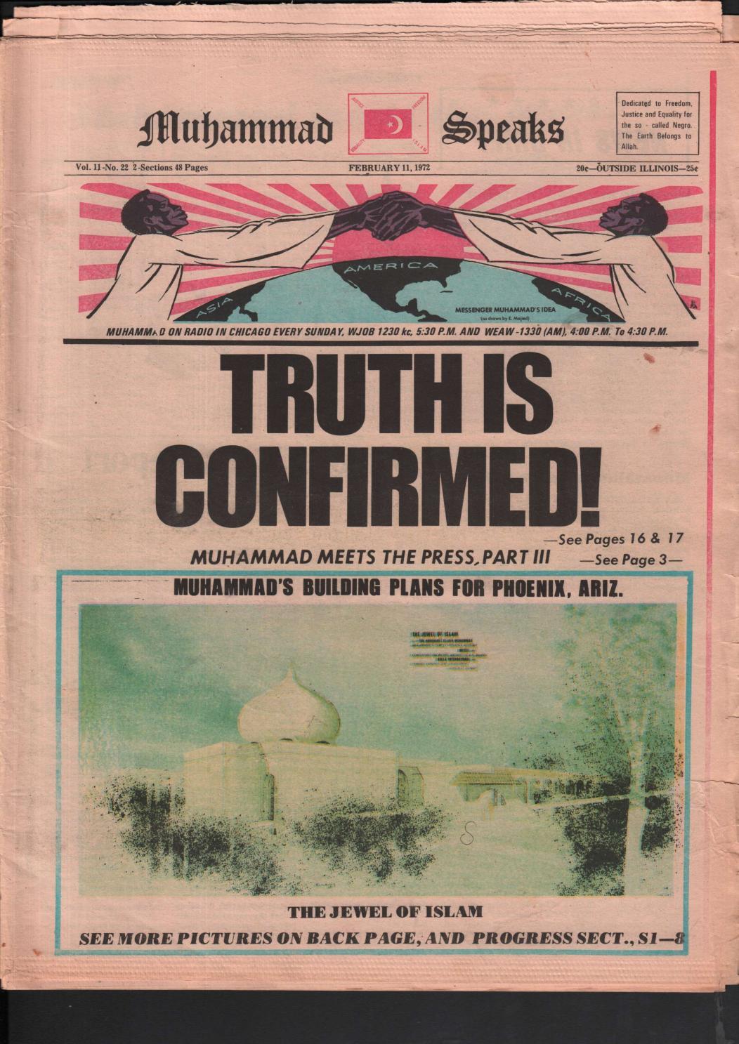 TRUTH IS CONFIRMED February 11 1972 By The Honorable TRUTH IS CONFIRMED February 11 1972 By The Honorable