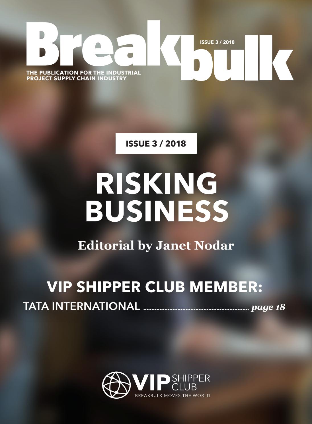 VIP Shipper Club story – Risking Business by Breakbulk Events & Media ...