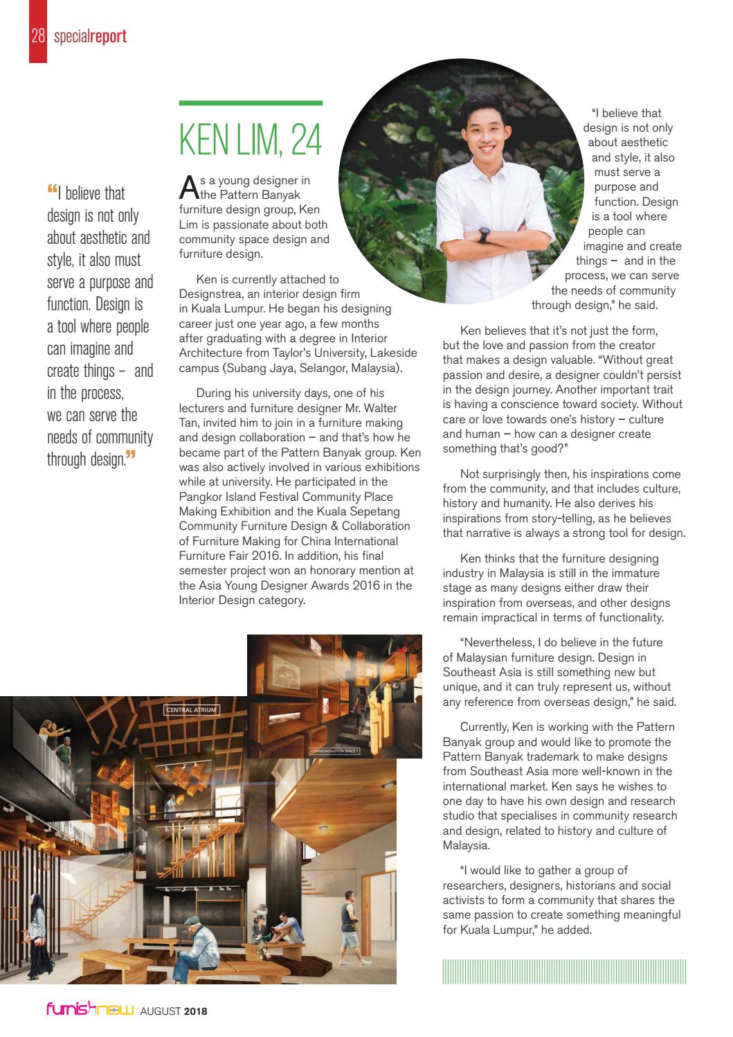 Furnish Now Magazine August 2018 By Media Mice Issuu