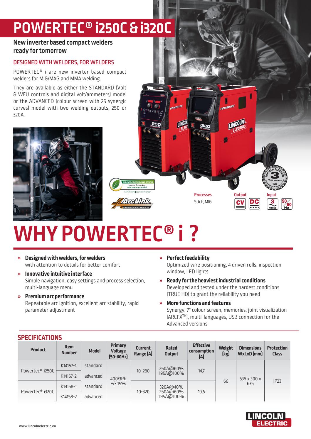 POWERTEC I250 & I320 by United Welding Supplies Issuu