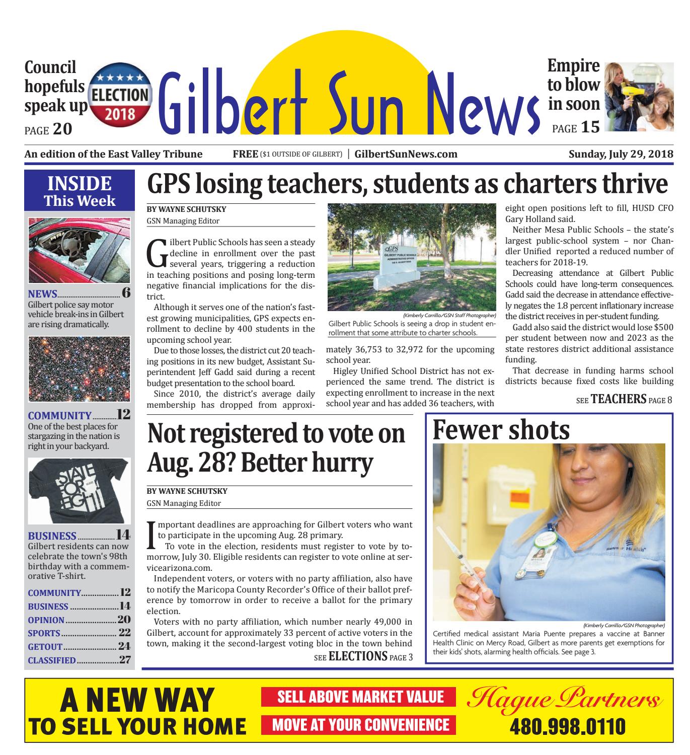 Gilbert Sun News July 29 2018 By Times Media Group Issuu