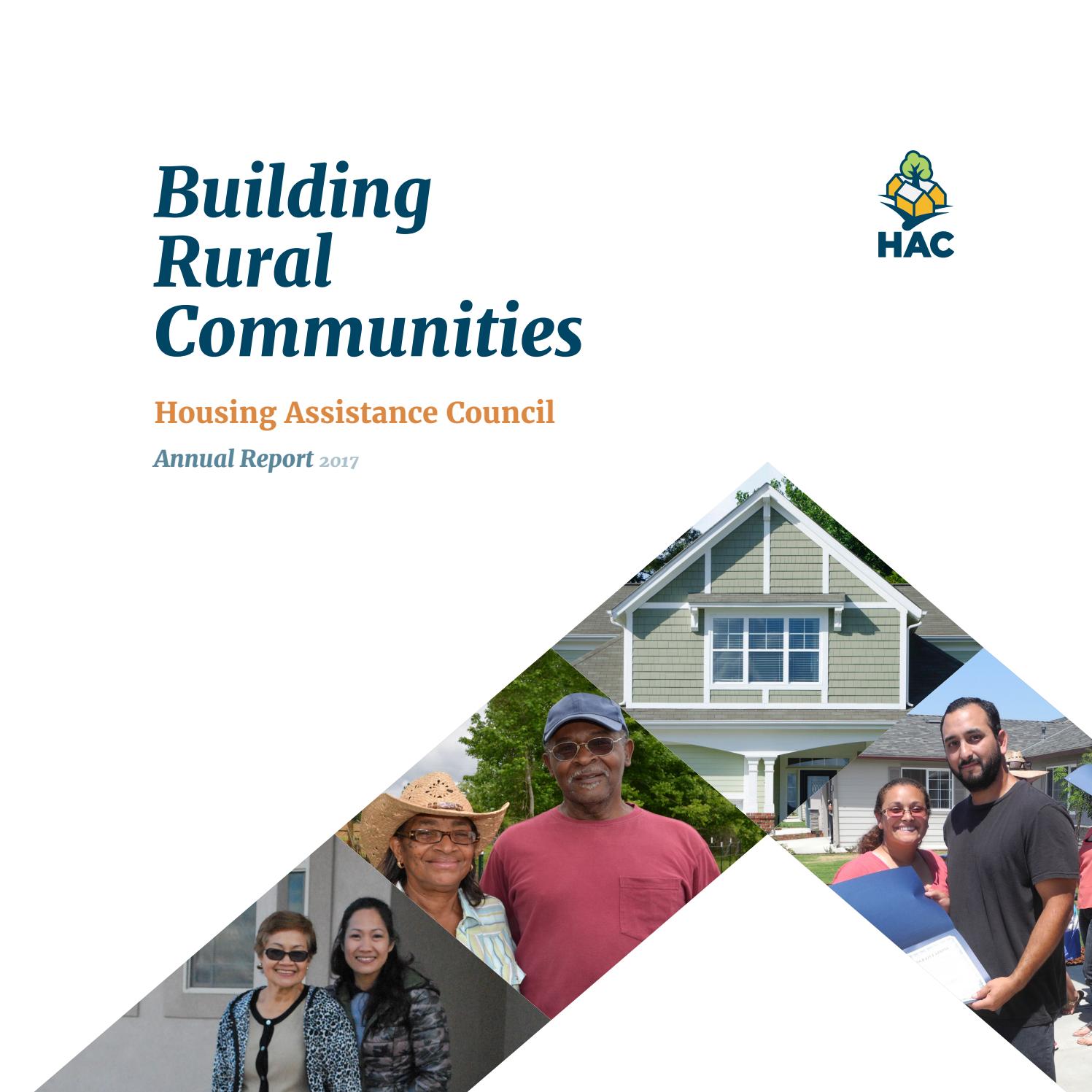 HAC Annual Report 2017 by Housing Assistance Council Issuu