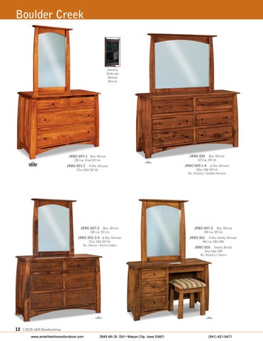 Amish Heirlooms Furniture J&R Woodoworking 家具目录 2018 第 16 页