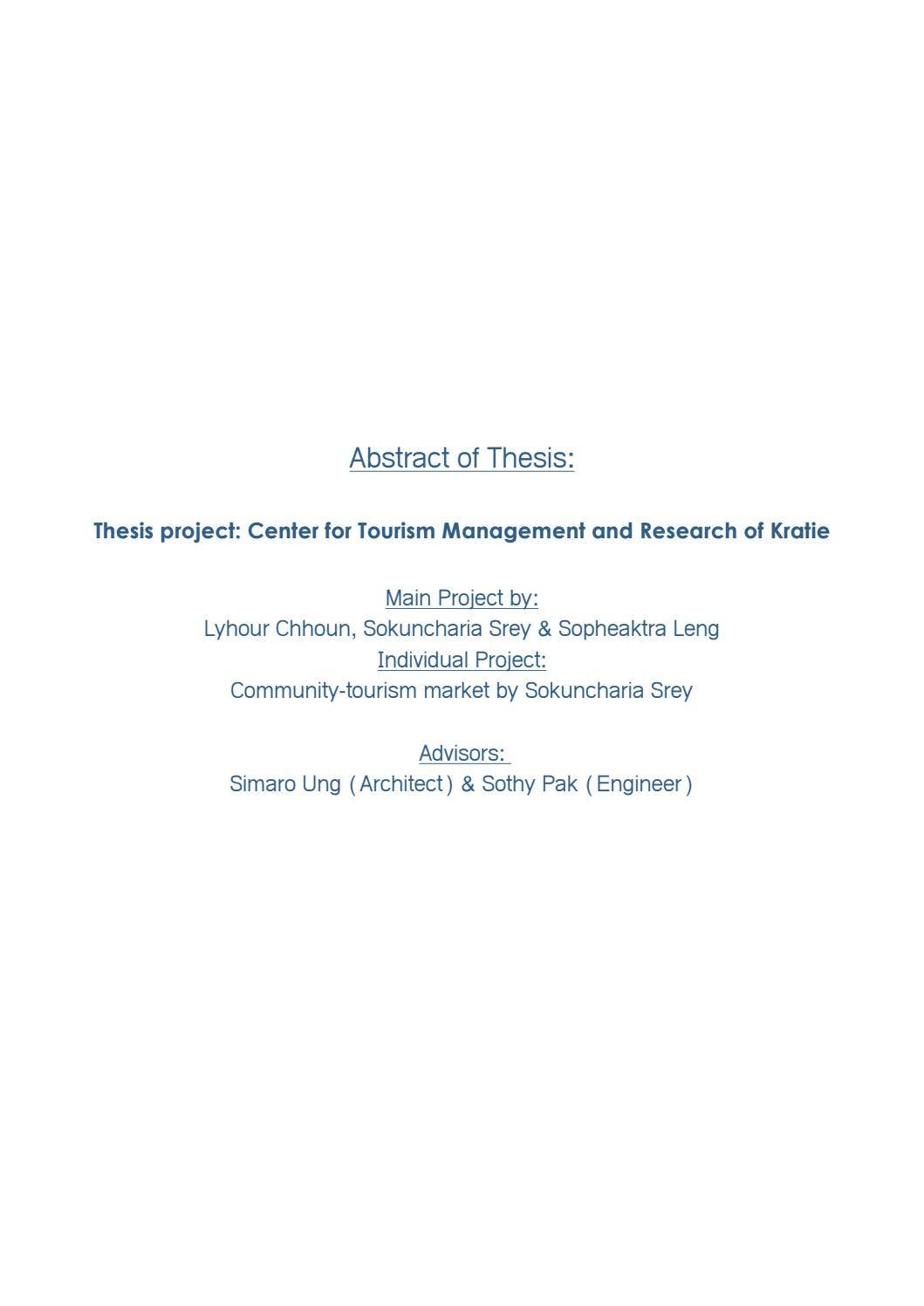 Undergrad thesis-project abstract by Ria - Issuu
