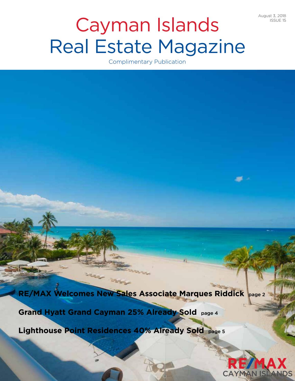 RE/MAX Cayman Islands Real Estate Magazine August 2018 by RE/MAX Cayman Islands Issuu