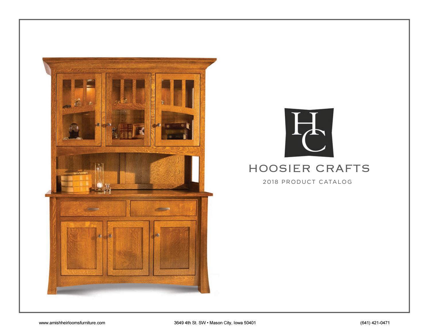 Hoosier Crafts Catalog 2018 by Amish Heirlooms Furniture Issuu