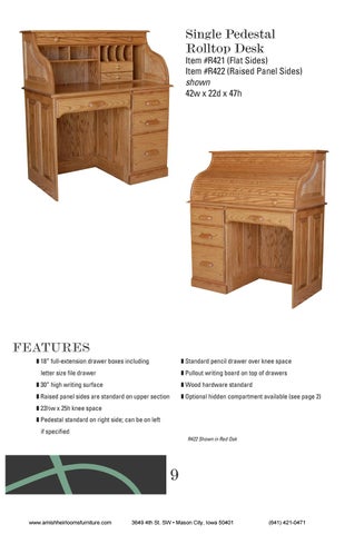 Amish Heirlooms Furniture E&I Woodworking 家具目录 2018 第 11 页