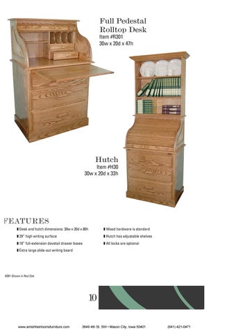 Amish Heirlooms Furniture E&I Woodworking 家具目录 2018 第 12 页