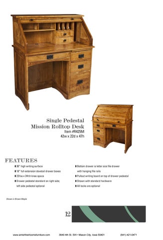 Amish Heirlooms Furniture E&I Woodworking 家具目录 2018 第 14 页
