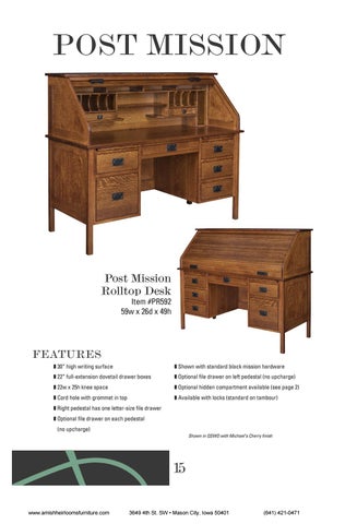 Amish Heirlooms Furniture E&I Woodworking 家具目录 2018 第 17 页