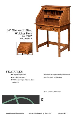 Amish Heirlooms Furniture E&I Woodworking 家具目录 2018 第 19 页