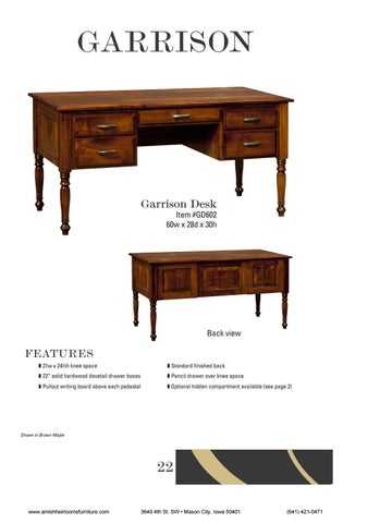 Amish Heirlooms Furniture E&I Woodworking 家具目录 2018 第 24 页