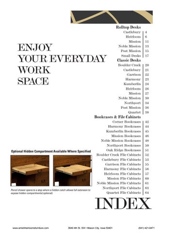 Amish Heirlooms Furniture E&I Woodworking 家具目录 2018 第 4 页