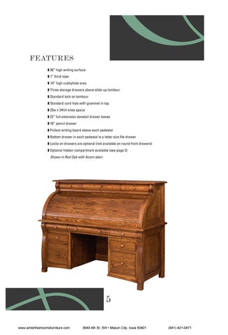 Amish Heirlooms Furniture E&I Woodworking 家具目录 2018 第 7 页