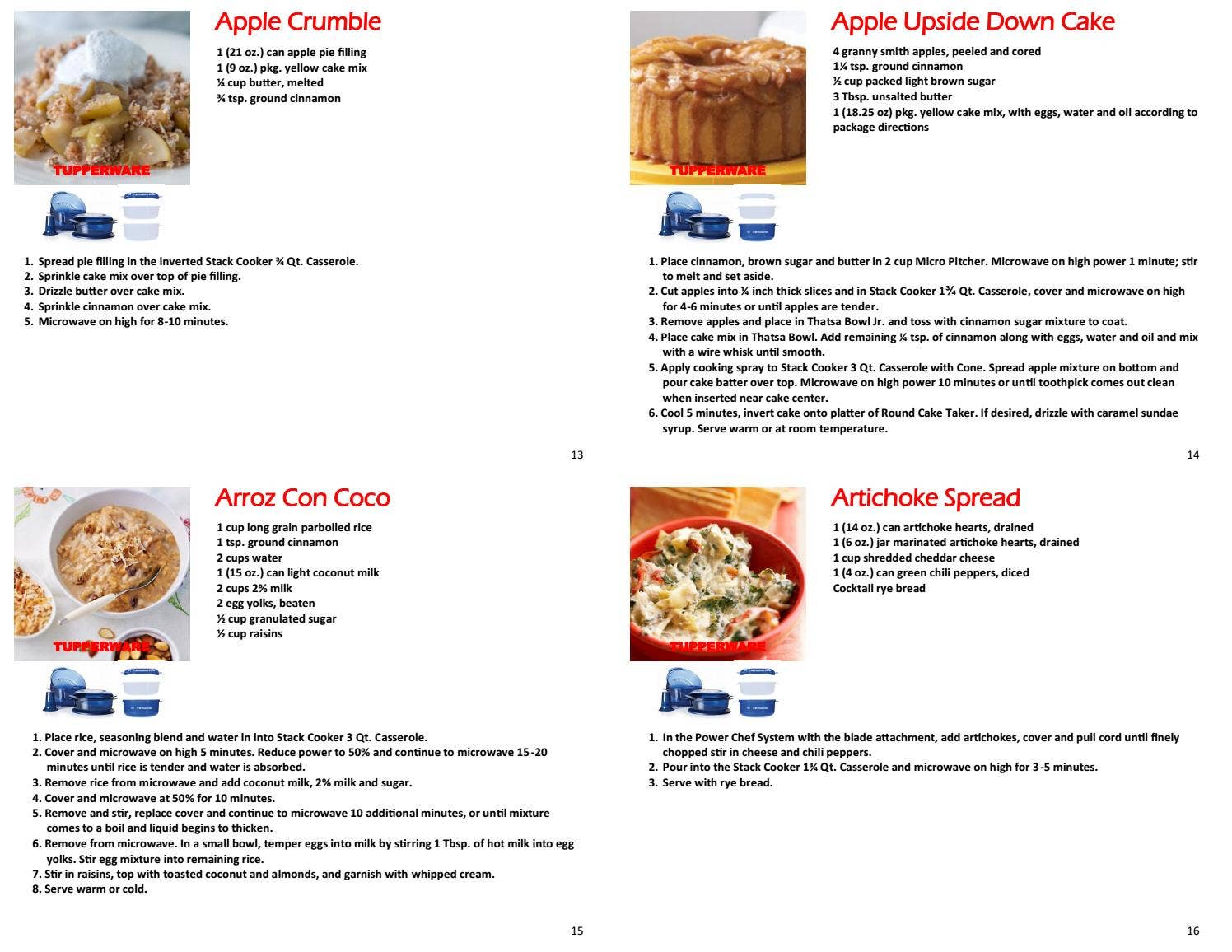 Tupperware Stack Cooker SINGLE Recipes and Cooking Guide 2018 by