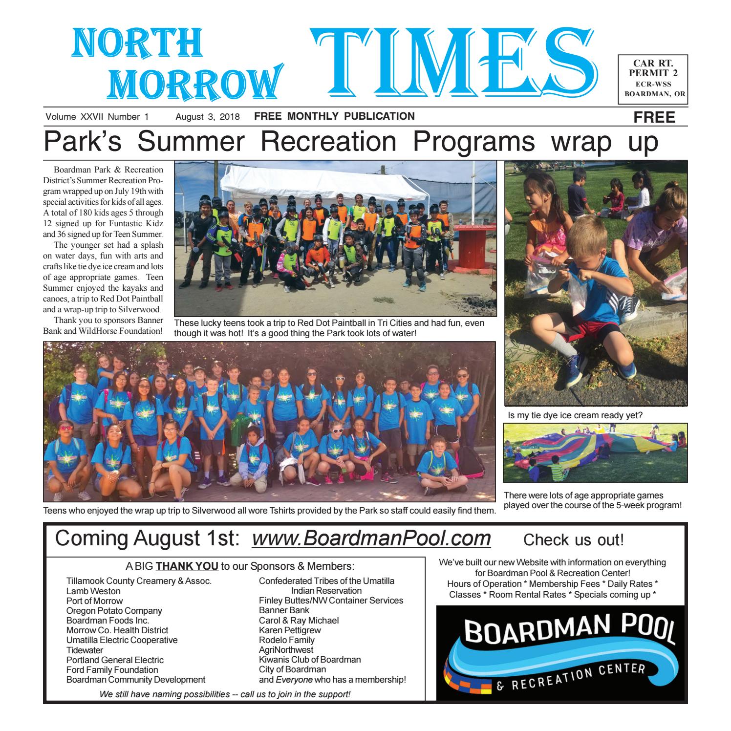 North Morrow Times August 18 By North Morrow Times Issuu