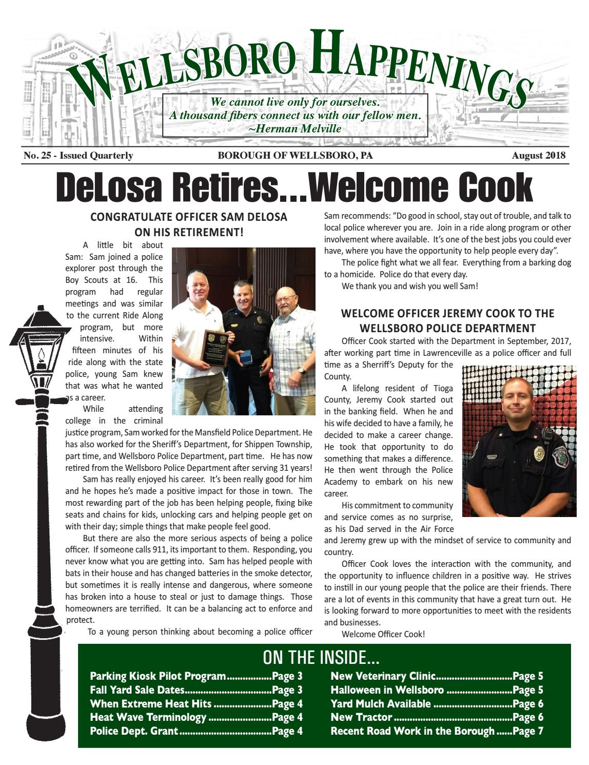 Wellsboro Happenings, August 2018 by Mountain Home Issuu