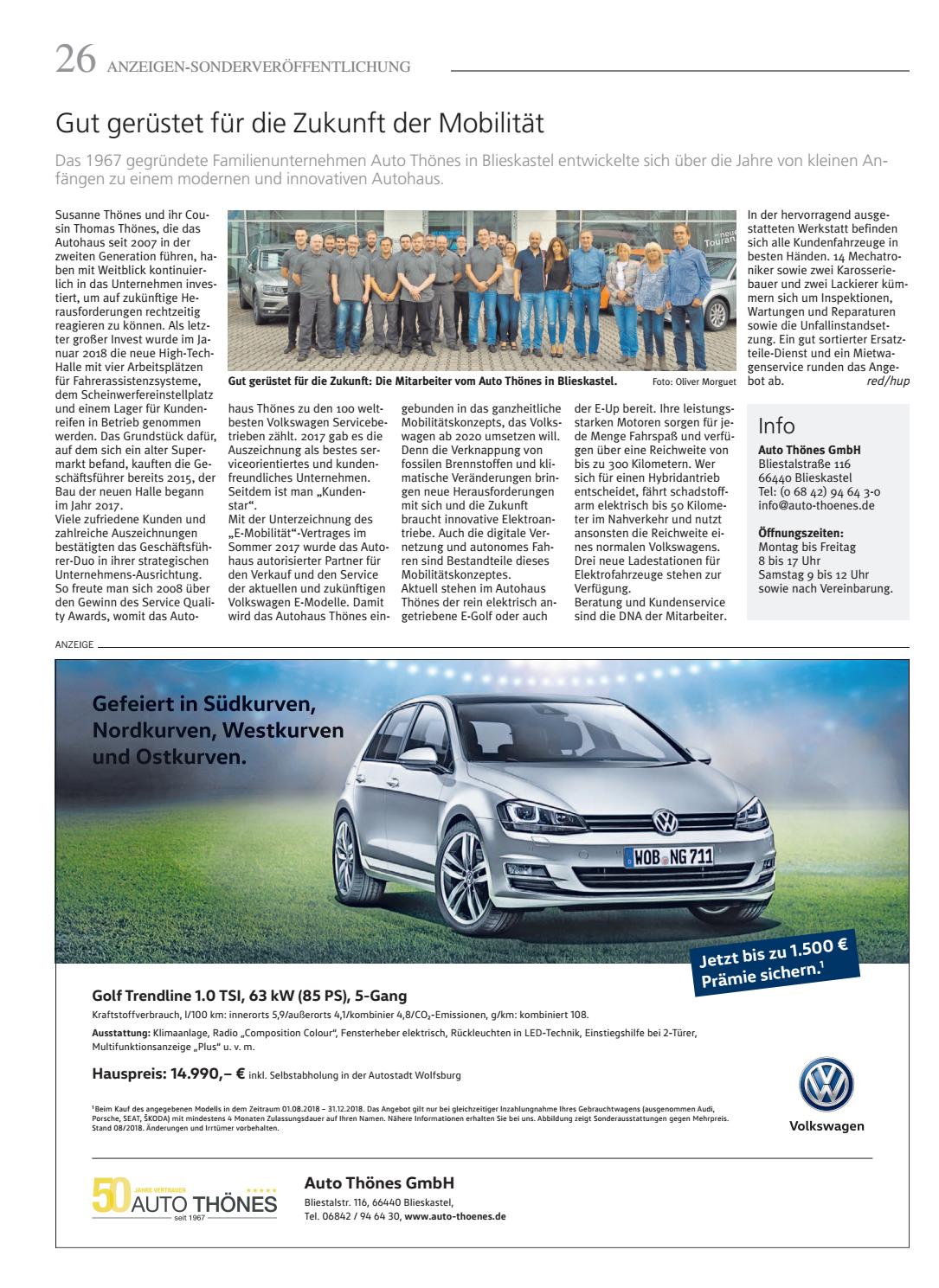 Lebendige Saarpfalz Ihr Wirtschaftsmagazin Fur Die Region By Saarbrucker Verlagsservice Gmbh Issuu