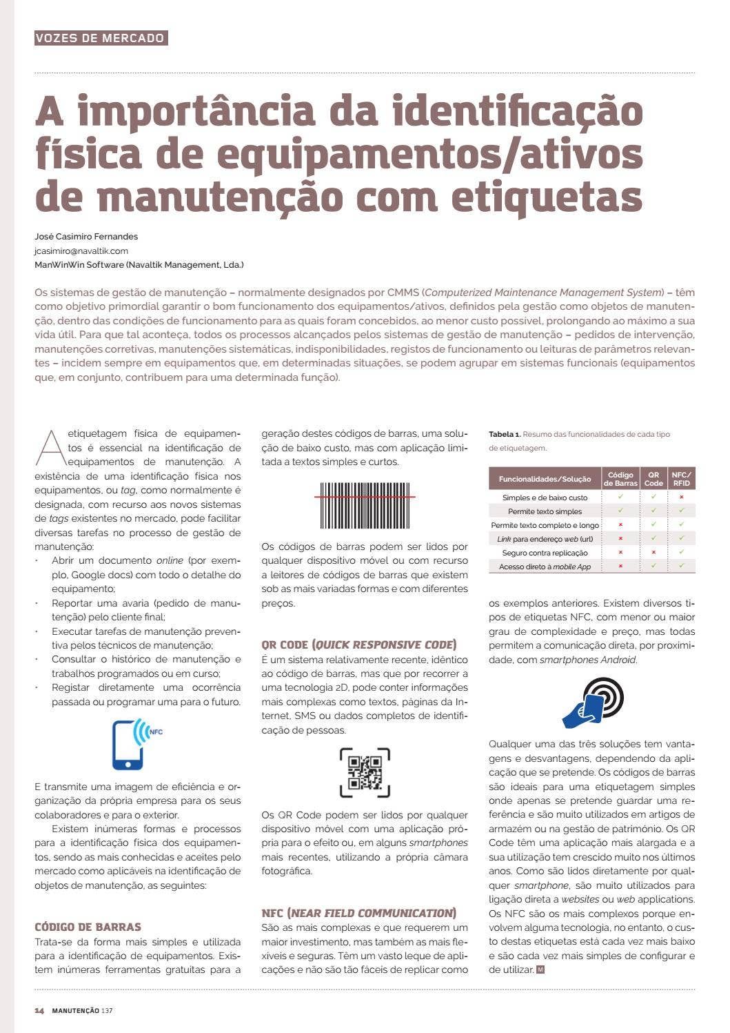 A importância da identificação física de equipamentos/ativos de ...