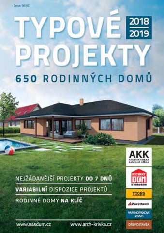 Typové Projekty 20182019 650 Rodinných Domů By Great Content