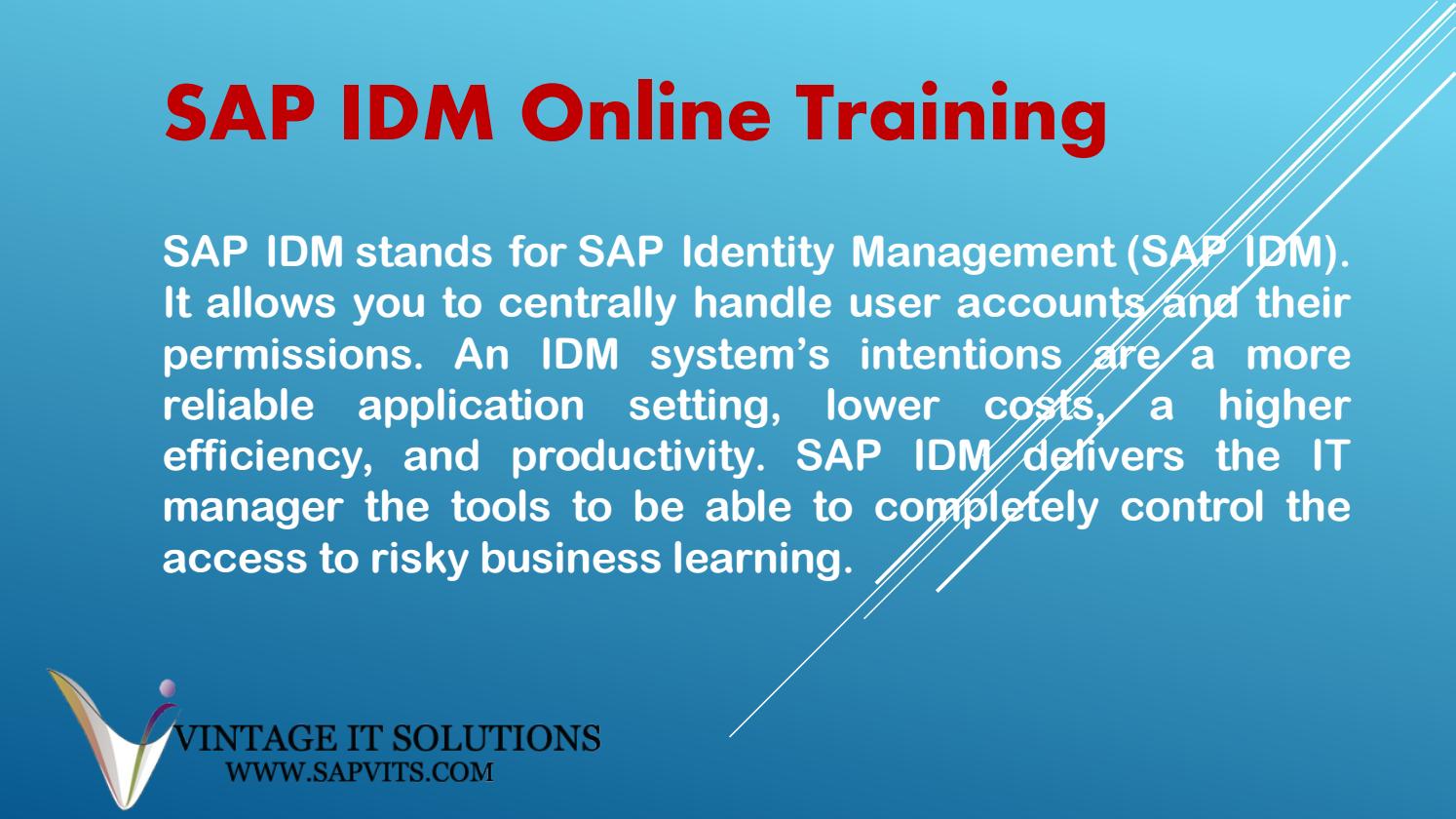 SAP Identity Management PPT By Shruti allentics Issuu