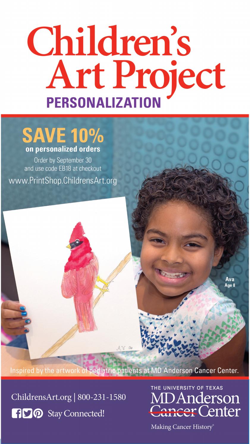CAP 2018 Personalization Catalog by MD Anderson Children's Art Project