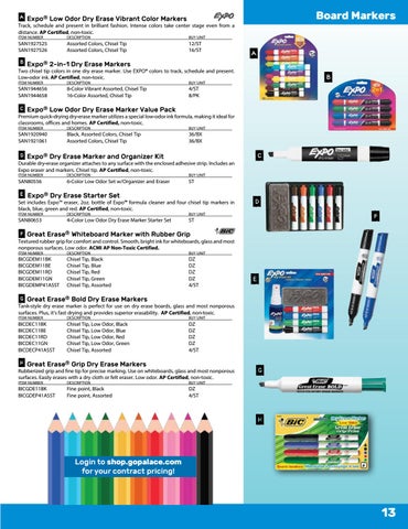 Expo Dry Erase Whiteboard Markers & Organizer Kit Asstd Chisel Tip SAN80556 Expo Dry Erase Whiteboard Markers & Organizer Kit Asstd Chisel Tip SAN80556