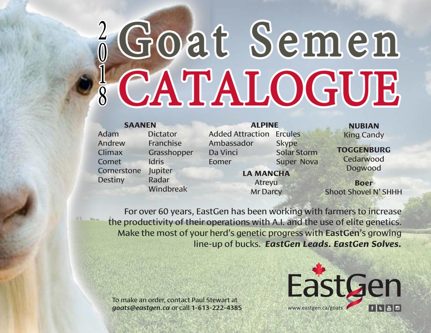 EastGen Goat Catalogue July 2018 (English) by EastGen Issuu