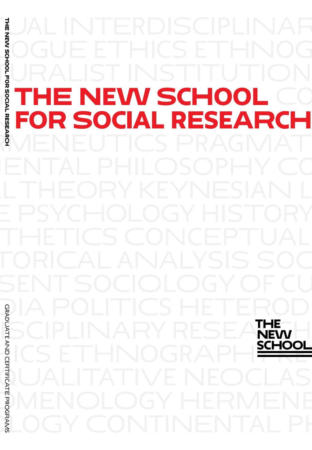 The New School for Social Research by The New School - Issuu