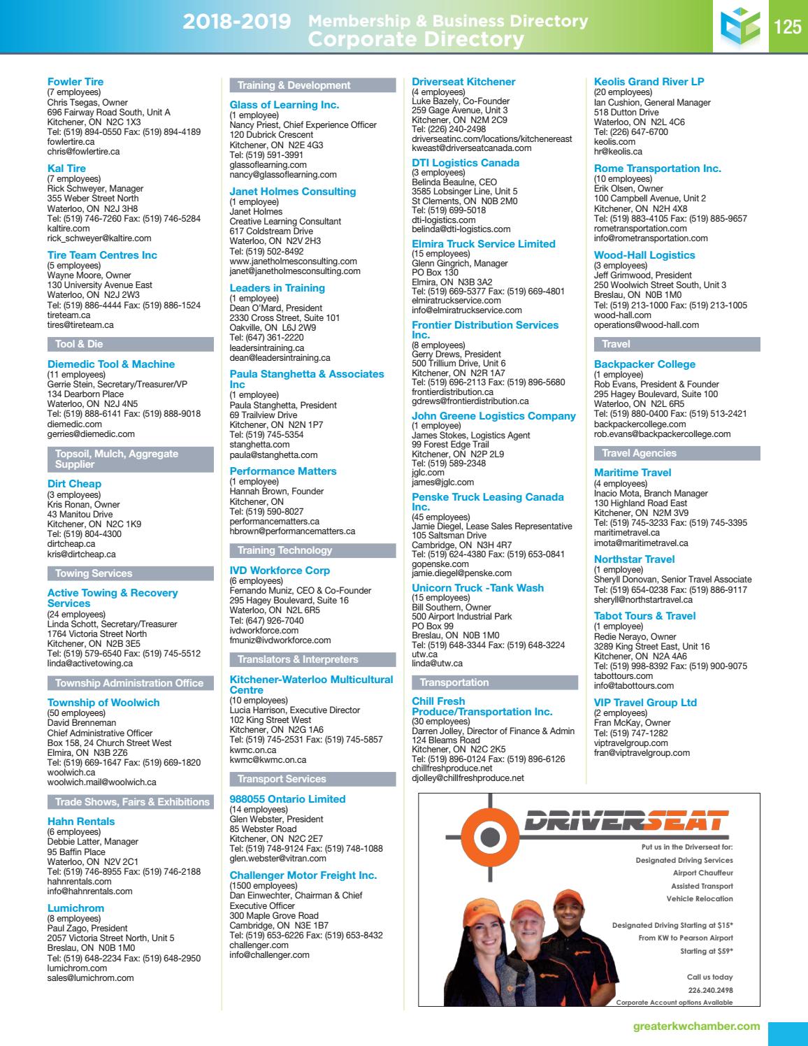 Membership And Business Directory 2018 2019 By Kristin Kelly Issuu