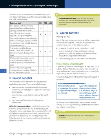 Cambridge International AS Level English General Paper Starter Pack by ...
