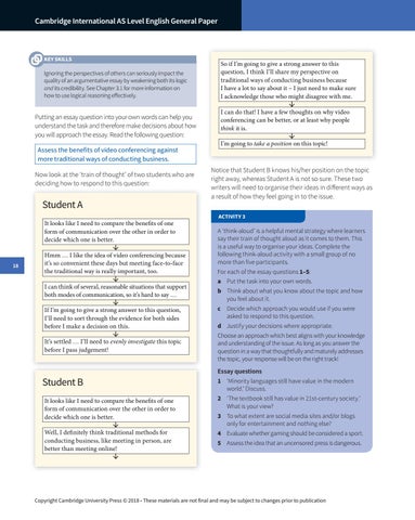 Cambridge International AS Level English General Paper Starter Pack by ...