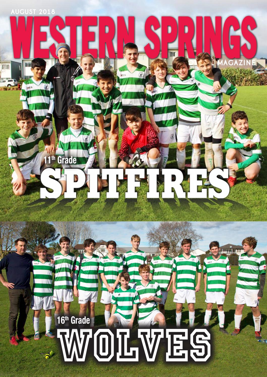 Western Springs Football Club Magazine August 2018 by Minimax Design