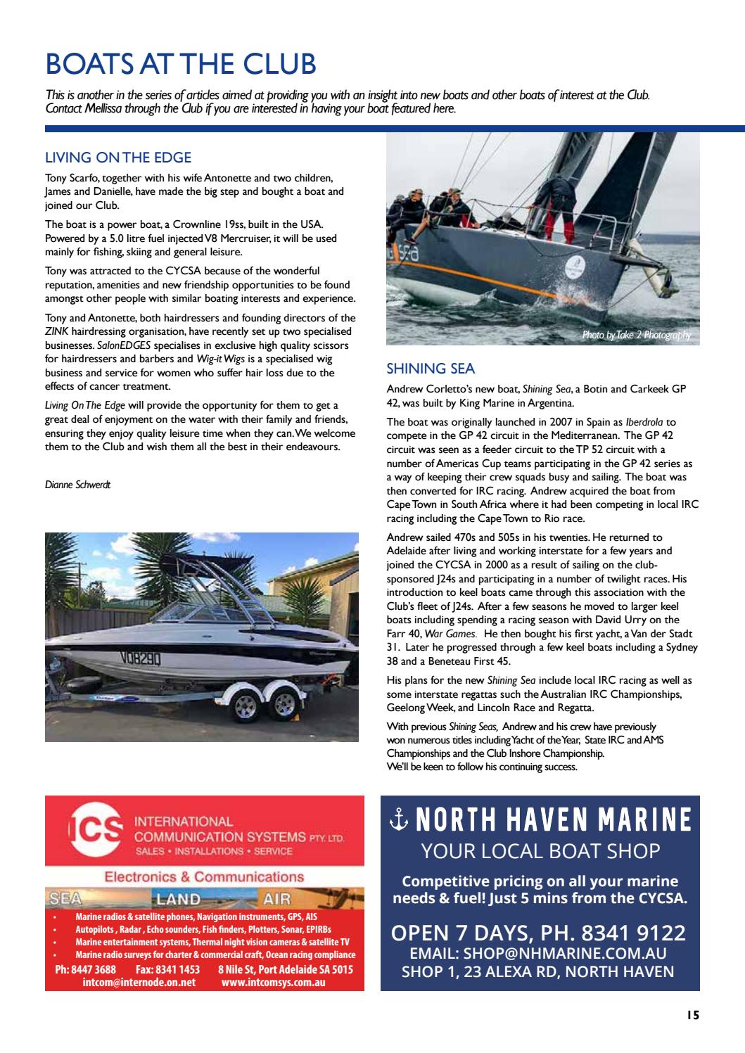 Groundswell Sept 2018 By Cruising Yacht Club Of South Australia Issuu