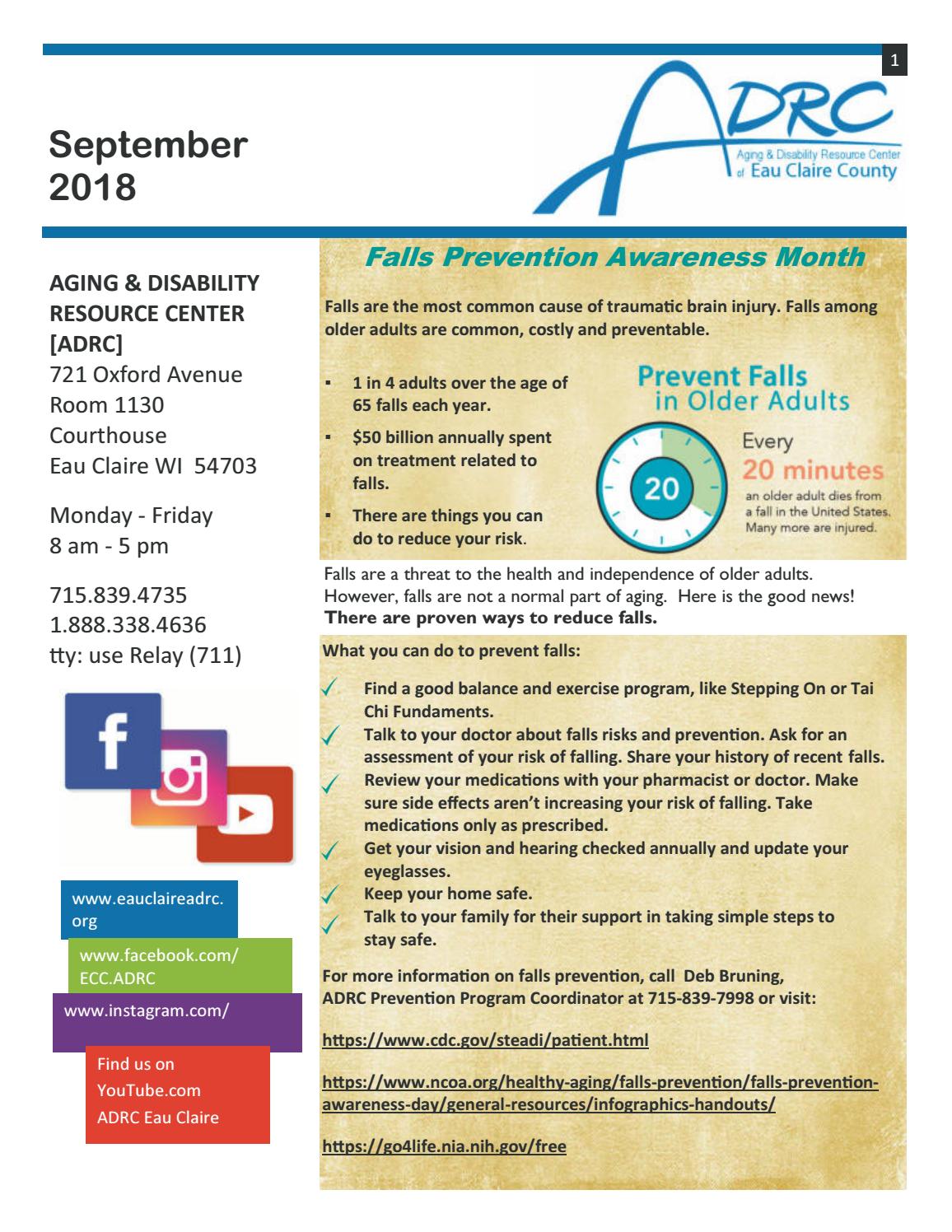ADRC September 2018 Newsletter by ADRC Eau Claire County - Issuu
