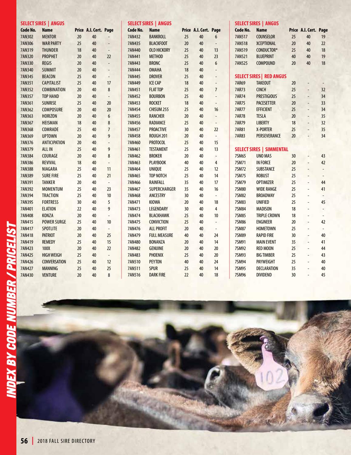 Select Sires Fall Sire Directory by Kim West Issuu