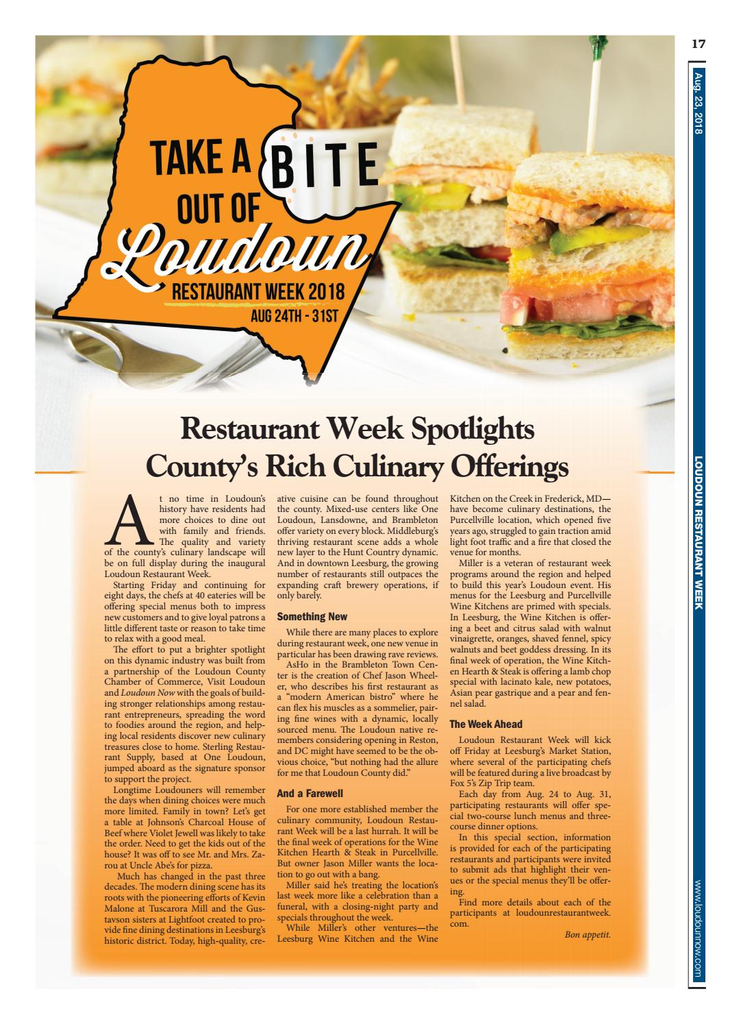 Loudoun Restaurant Week 2018 by Loudoun Now Issuu