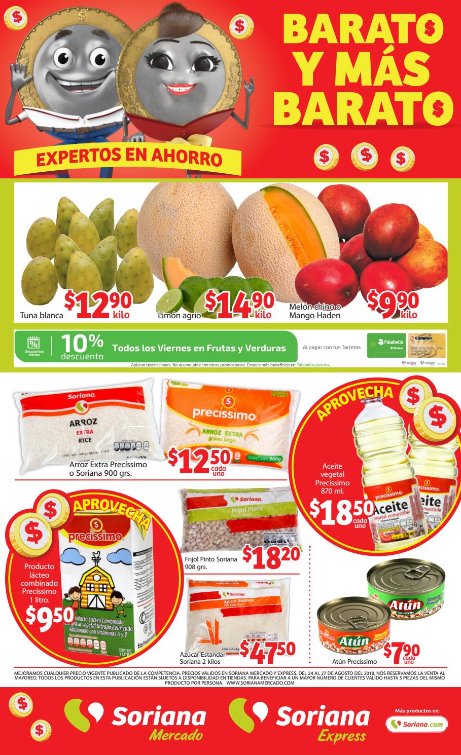 Folleto Soriana Mercado 23/08/18 by Tienda Soriana Issuu