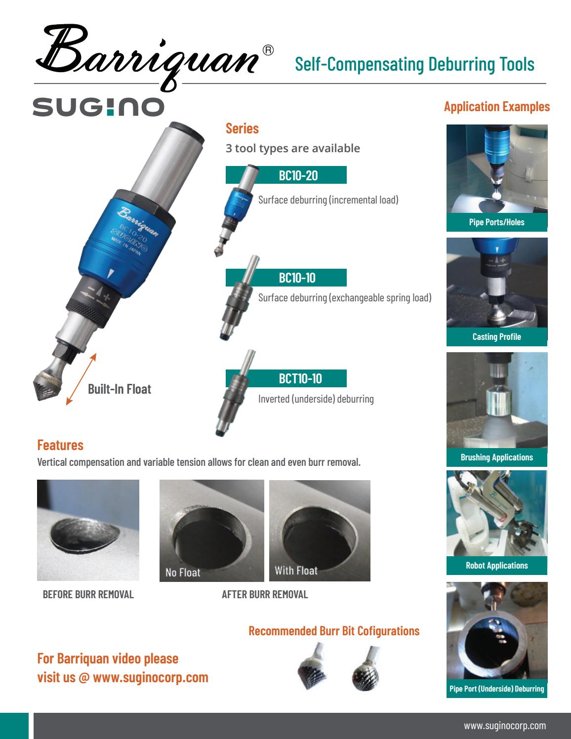 Sugino Barriquan Self Compensating Deburring Tools by SuginoCorp Issuu