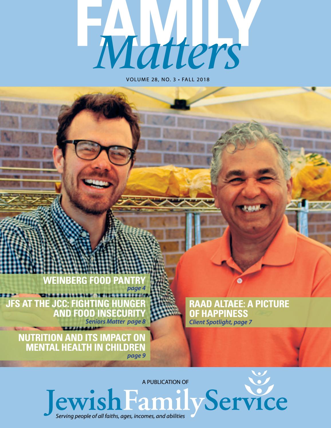 Fall 2018 Family Matters by Jewish Family Service of Colorado - Issuu