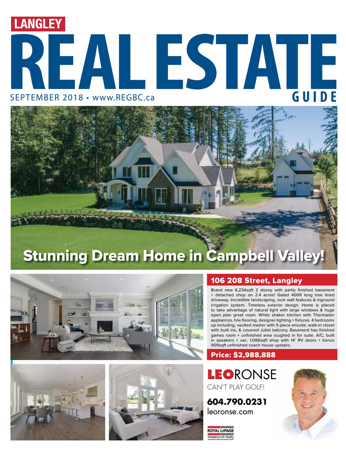 Langley Real Estate Guide September 2018 by British Columbia Real