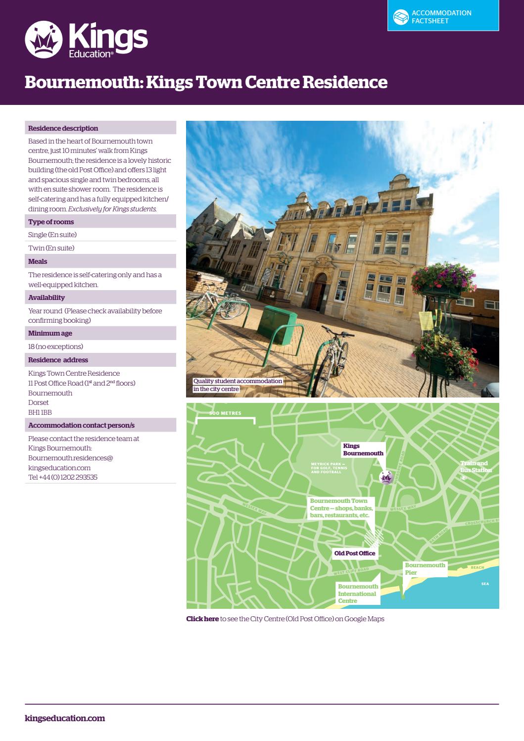 Kings Bournemouth Town Centre factsheet by Kings